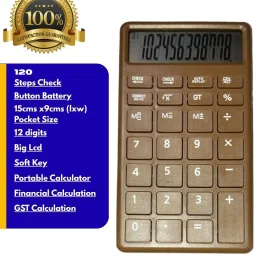 crewel HIGH QUALITY ATTRACTIVE LARGE HD DISPLAY WITH SOFT TOUCH FAIR & FAST ELECTRONIC CHECK & CORRECT Basic Calculator image 5