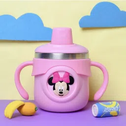 Insulated Stainless Steel Hot and Cold Spout Sipper Water Bottle For Baby(260ml)-image-49