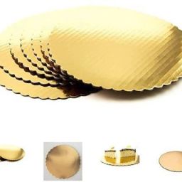 10 INCH Round Flower Cut Cake Board, Base, 5 Piece Star Board Quality With Thermal Lamination Paper Cake Server-11