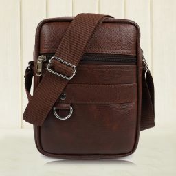 Men Brown Messenger Bag-image-28