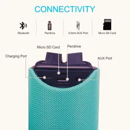 Clairbell Portable Bluetooth Speaker with 6 Hours Wireless Playback, FM Radio speaker1PP36 10 W Bluetooth Party Speaker image 3