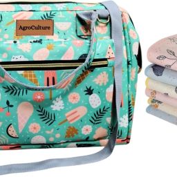 Premium Diaper Handbag with 1 Baby Towel | Waterproof & Travel-Friendly Combo Baby Diaper bag & Soft Baby Towel-12