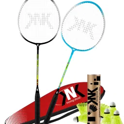 Aluminium Single Shaft Badminton Set With Badminton Cover 6 Piece Nylon Shuttle Badminton Kit-picture-27