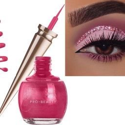 Professional Waterproof Long Lasting Pink Glitter Eyeliner 24 Hours Stay 5 ml-14