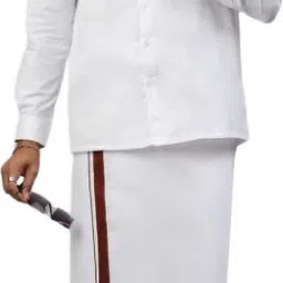 CHARMIS KIDS Self Design Men Dhoti-image-2