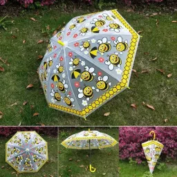 Colorful Cartoon Print Kids Umbrella cute design - Bright and Joyful Umbrella Umbrella-picture-11