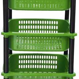 Fruits/Vegetables Kitchen Rack Multipurpose Plastic Big Basket Rack & Office | Onion | Vegetables Kitchen Rack Plastic-image-49