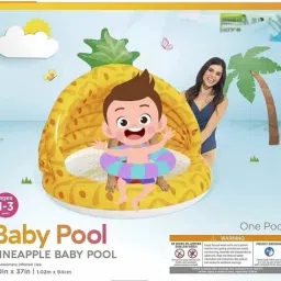 Pineapple Baby Pool - 58414 With Pump Inflatable Swimming Pool-image-50
