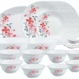 Pack of 33 Opalware Fiore Dinner Set-image-7