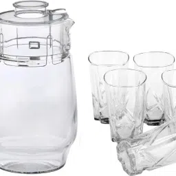1st Time Combo Of Jug And Glass Lemon Set -A17 Jug Glass Set-image-58