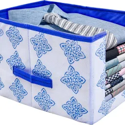 Cotton Non Woven Shirt Stacker/Shirt Organizer Wardrobe Organizer Storage Basket-image-61