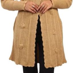woolen Self Design Coat For Women-image-3