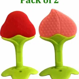 Fruit Shape Silicone Teethers Soft Stick Chews Nibbler for Baby Dental Care Teether-image-1