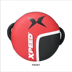 xpeed Fighter Round Pad for Boxing, MMA, Kickboxing, Padded Leather Grab Handles Focus Pad-picture-45