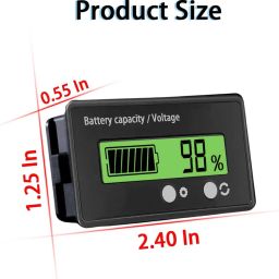 roboway 12-84V Battery Indicator Display Charge Percentage of E-Rickshaw & E-Bikes Digital Battery Tester image 3