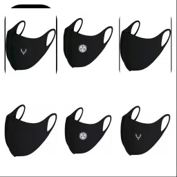 SCUBA MASK BLACK 003,005,007. Reusable, Washable Cloth Mask-image-94