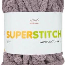 Super Stitch Quick Knit 100%Plush & Cuddly, (Purple Taupe Shade no-28,300 Gram)-image-2