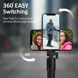 Deep Selfie Stick R1S Bluetooth Selfie Stick (Black, Remote Included) Bluetooth Selfie Stick image 3