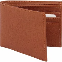 Men Casual Tan Genuine Leather Wallet - Mini-image-13