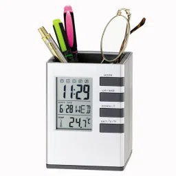 Digital Silver Clock-21