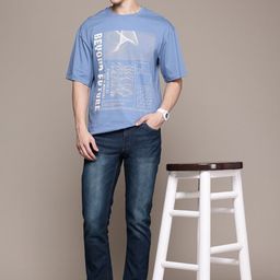 roadster Men Slim Mid Rise Blue Jeans-picture-8
