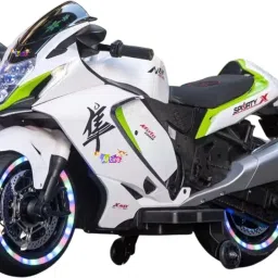 Zooming Adventures The Dazzling Super Bike for Kids LEDLights Music & AwesomeFun Bike Battery Operated Ride On-image-40