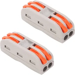 PACK OF 2 2 to 2 Inline Wire Connector Terminal Block Electronic Components Electronic Hobby Kit-29