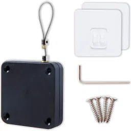 MANTAVYA Self Closing with Steel Wire Drawstring, Closer for In Out, Internal Smart Door Lock-42