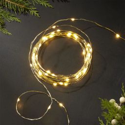 30 LEDs 3.05 m Yellow Steady String Rice Lights-1