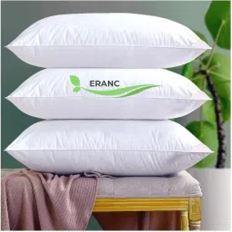 LUXURY Cotton Solid Sleeping Pillow Pack of 3-image-49