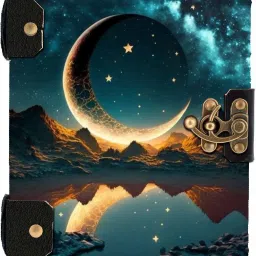 makenstylecollection Designer Cardboad journal with antique binding size 5*7 inches 100 pages R-008 A5 Journal UNRULED 100 Pages image 4