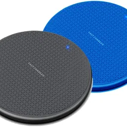 colorsole Combo of 2 Wireless Fast Charger | 10W Wireless Fast Charging Pad Black & Blue Charging Pad-picture-17