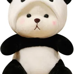 Soft Toy Motu Cutie Hoody Panda, Cap Removing Soft Plush Toys - 35 cm-11