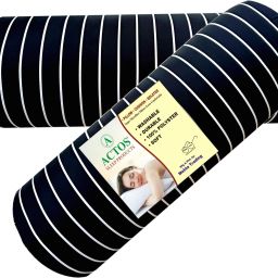 Round Microfibre Stripes Bolster Pack of 2-image-79
