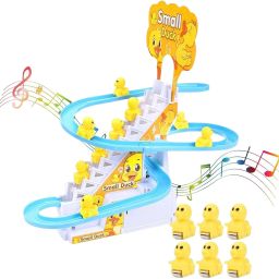 Duck Slide Toy Set, Automatic Stair-Climbing Race Track Set-DUCK TRACK-22-2