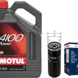 4100 POWER 5W-30 Techno synthese Engine Oil 3.5L & Oil filter for ALTO 800 Combo-23