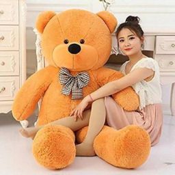 soft and beautiful teddy bear 4 Feet Brown- 120 cm-image-55