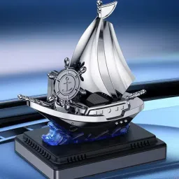Solar Powered Aroma Therapy with Ship Design Rotatable Under Sunlight Diffuser-image-43