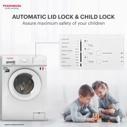 thomson 7.5 kg Fully Automatic Front Load with In-built Heater White image 3