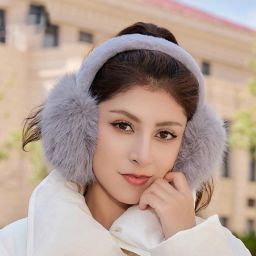 Women cute foldable ear muffs ear warmer for women & girls (10 years & above) Ear Muff-image-51