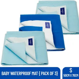 weewish Waterproof - Cotton, Fleece Dry Sheet - Reusable & Washable-(Small) - Pack of 3-picture-5