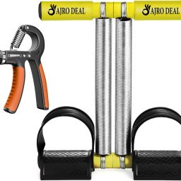 Double Spring Tummy Trimmer Body Toner Fat Buster & Hand Gripper for Home & Gym Ab Exerciser-7