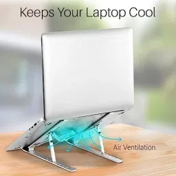 Flipkart SmartBuy 7 Angles Adjustable Foldable Compatible All Other Notebook Laptop Stand image 3