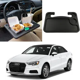 (FT-05) Car Steering Wheel Desk with Pen Holder Food Table Laptop For Audi A3 Cup Holder Tray Table-image-67