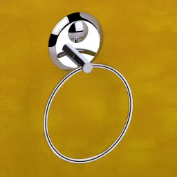 High Grade Stainless Steel Towel Ring Napkin Stand Towel Holder Napkin Ring Towel stand Cloth Hanger Modern Bathroom Accessories (Chrome Finish, Anti Rust) 8.6 inch 1 Bar Towel Rod-image-74