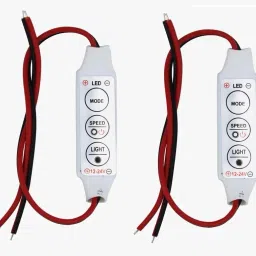 2 PCS Strip Light Controller 12V-24V Single Color Brightness Dimmer Electronic Components Electronic Hobby Kit-17