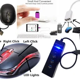 ANJO KeyboardLEDMous-WristPad-3Hub-3n1Cl-OTGCM-Ext-LED-Skin-15.6iScrn&KeyGuard&Sleeve Combo Set Designed for Gaming image 3