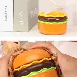 zyamalox Burger Shaped study lamp Fun table lamp , lamp light this table lamp for study Study Lamp image 4