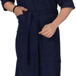 Blue Free Size Bath Robe-image-61