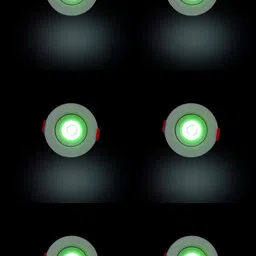 d'mak D’Mak™ 1 Watt LED COB/Spot Light/Button Light (Green) Round Driver Included pack of 6 Recessed Ceiling Lamp-picture-29